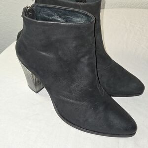 All Saints Black Heeled Boots Size 9/9.5
